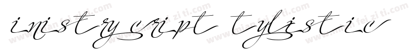 Ministry Script Stylistic HFF字体转换